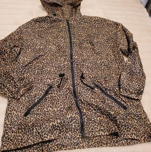 Cheetah Print Raincoat Womens Size Medium/Large